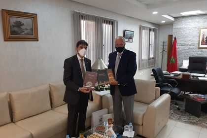 Yuri Sterk a rendu visite à  M. Driss Ouaouicha, Ministre Délégué à l’Enseignement supérieur et la Recherche scientifique du Royaume du Maroc