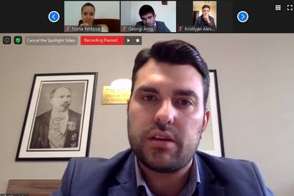 Заместник-министър Георгиев участва в онлайн дискусия със студенти