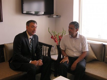 Среща на посланик Дойков секретаря в Министерсвото на културата на Индия