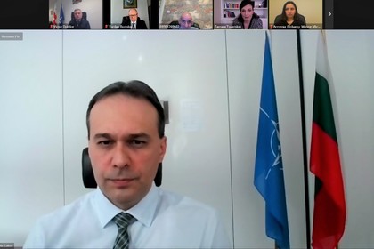 Постоянният представител на България в НАТО Драгомир Заков участва в онлайн дискусията по Грузия