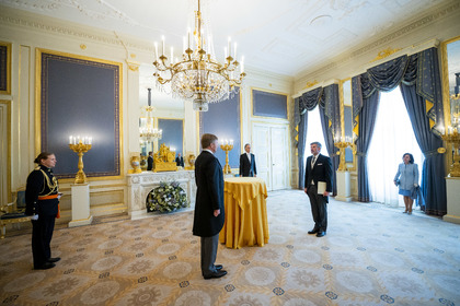 His Excellency Mr. Konstantin Dimitrov presented his Letters of Credence to His Majesty King Willem-Alexander