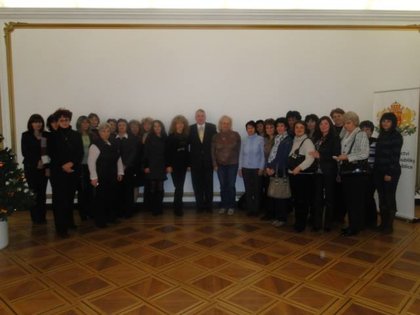 Среща в посолството на Република България в Прага с директорите на училища и детски градини в Панагюрище