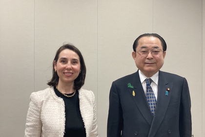 Среща на българския посланик с генералния секретар на Групата за приятелство Япония-България в Долната камара на японския парламент