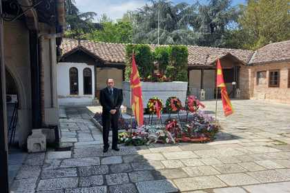 Посолството на България в Република Северна Македония отбеляза 118-та годишнина от гибелта на бележития български революционер Гоце Делчев