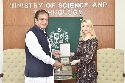 Ambassador Irena Gancheva held a meeting with the Federal Minister for Science and Technology of Pakistan 