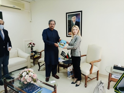 Ambassador Irena Gancheva met with the Federal Minister for Education, Professional Training and Cultural Heritage of Pakistan 
