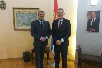 Посланик Петко Дойков се срещна с Държавния секретар на МВнР на Сърбия Неманя Старович