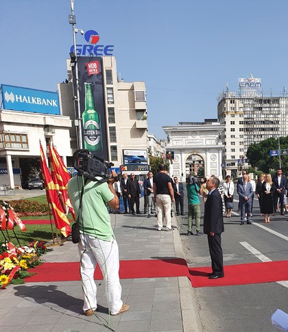 Посланикът ни в Скопие Ангел Ангелов взе участие в тържественото отбелязване на националния празник
