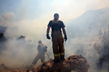 Информация относно актуалните огнища на пожари в Гърция към 12:00 часа на 18 август 2021 г.