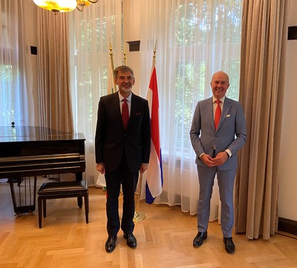 Ambassador Konstantin Dimitrov welcomed the King’s Commissioner for Friesland Mr. Arno Brok