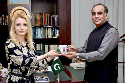 Среща на посланик Ганчева с изпълнителния директор на официалната информационна агенция на Пакистан 