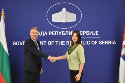 Посланик Петко Дойков проведе среща с министъра на околната среда Ирена Вуйович