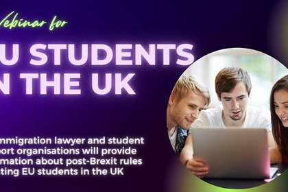 Уебинар за студенти в Обединеното кралство