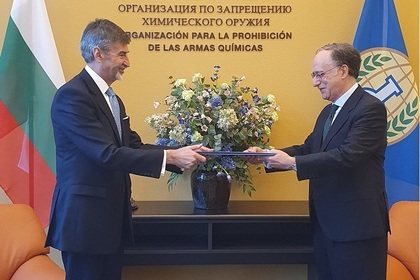 The Permanent Representative of the Republic of Bulgaria to the OPCW Konstantin Dimitrov presented his credentials to the Director General of the organization