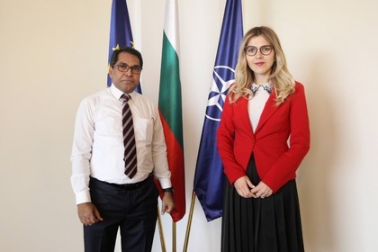 Deputy Minister of Foreign Affairs Velislava Petrova received UNHCR Representative for Bulgaria Narasimha Rao Nilagiri Lakshmi
