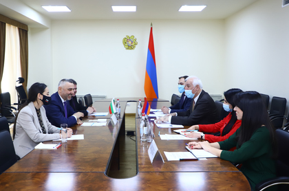 Meeting of the Ambassador of Bulgaria in Yerevan with the Minister of High-Tech Industry of the Republic of Armenia