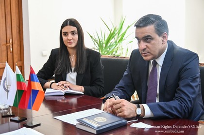 Meeting of Ambassador Kalin Anastasov with the Ombudsman of Armenia Arman Tatoyan