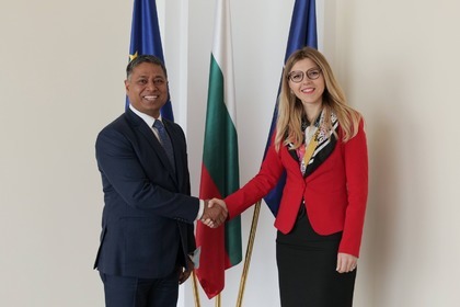 Deputy Minister Petrova welcomed the Ambassador of India to Bulgaria