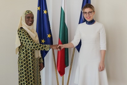 Deputy Minister Velislava Petrova received the Ambassador of Nigeria to Bulgaria