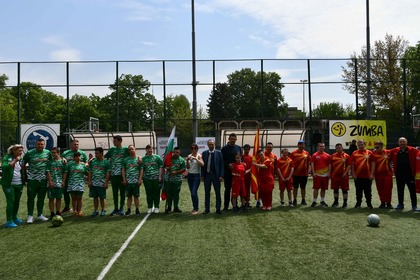 В Скопие се проведе приятелска футболна среща между отбори от Република България и Република Северна Македония на деца с увреждания