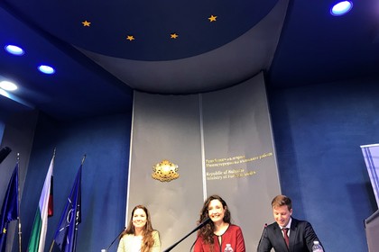 Bulgarian youth delegates to the UN presented their activities at a briefing at the Ministry of Foreign Affairs