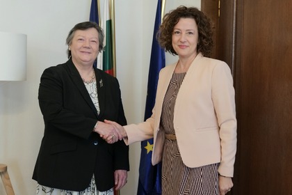 Deputy Minister Irena Dimitrova received the Ambassador of Portugal to Bulgaria Ana Maria Ribeiro da Silva