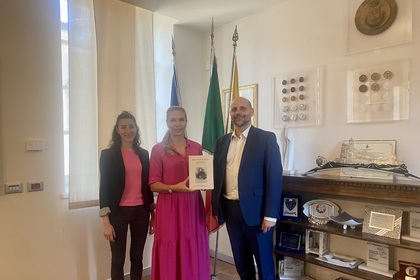 Генералният консул на Република България в Милано Таня Димитрова се срещна с кмета на Романо ди Ломбардия Себастиано Ди Николи