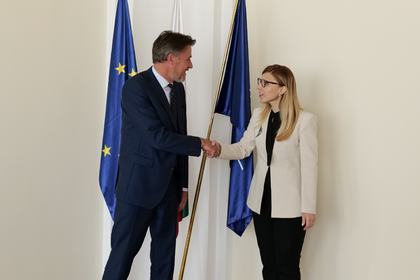 Deputy Minister Velislava Petrova met with the Deputy Secretary General of the Organisation for Economic Co-operation and Development Ulrik Knudsen