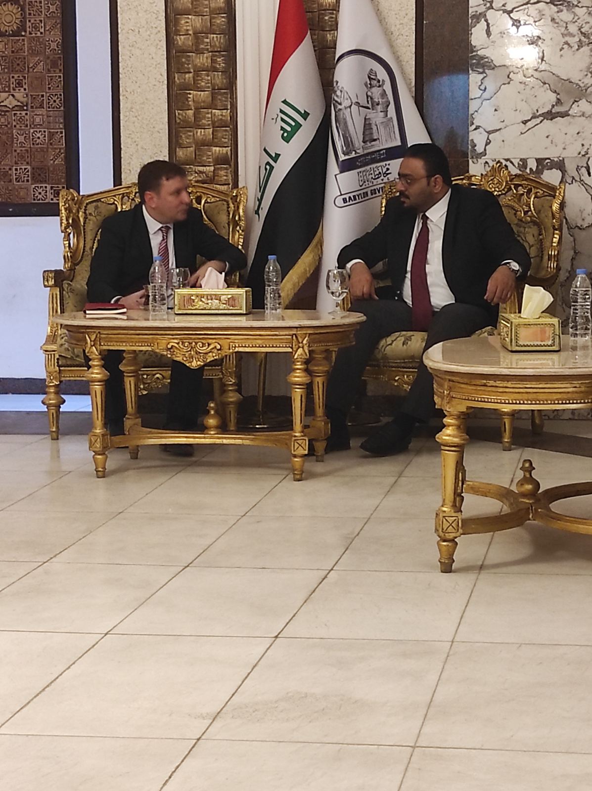 Делегация от посолството на България в Багдад проведе срещи с губернатора на провинция Вавилон и с ръководството на Вавилонската търговско-промишлена палата