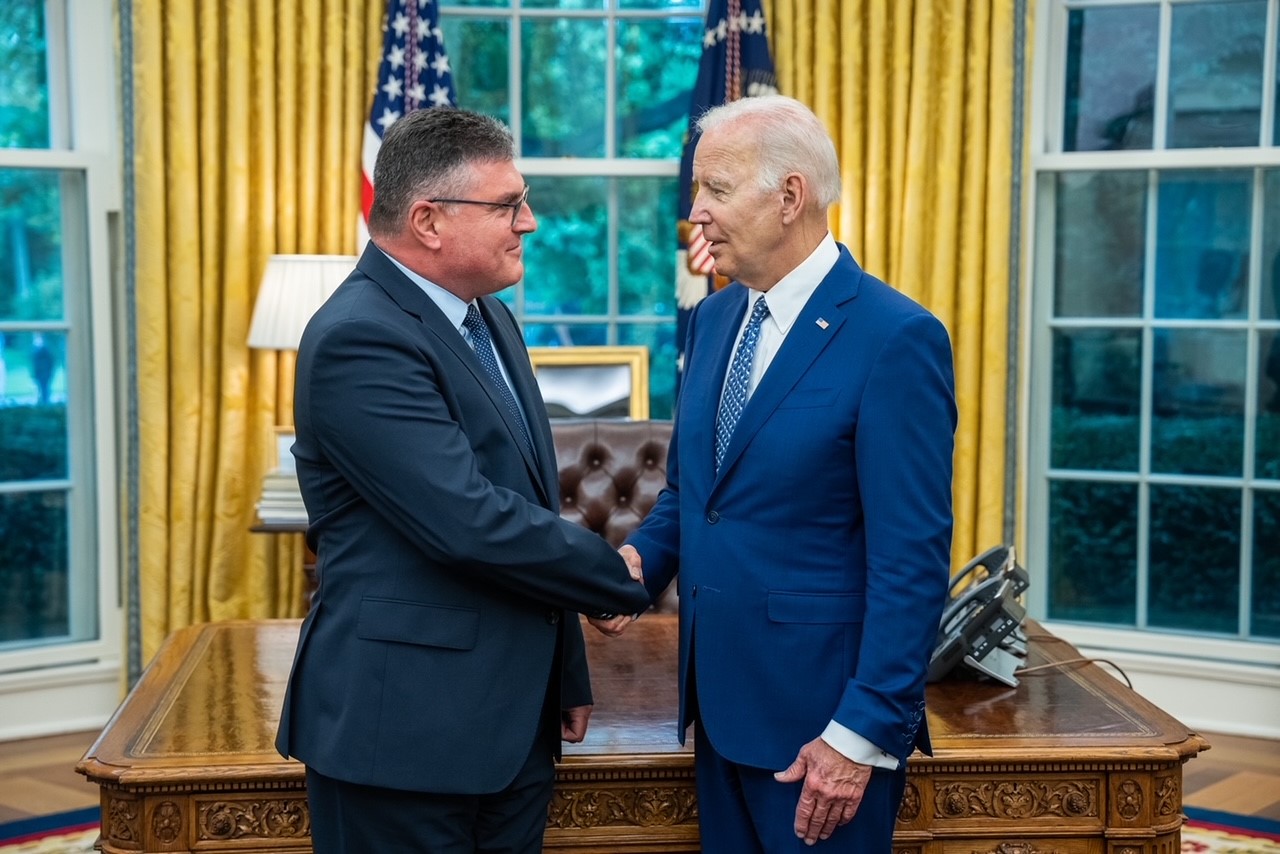 President Joe Biden welcomed the Newly Appointed Ambassador of Bulgaria to the United States Georgi Panayotov