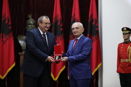 President of Albania Ilir Meta honoured Ambassador Raychevski with the title “For Special Civil Merits”  20 July 2022