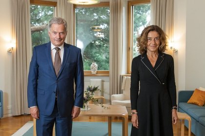 Посланик Нина Симова проведе среща с президента на Финландия Саули Нийнисто 