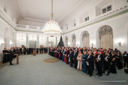 Новогодишна среща на полската президентска двойка с ръководителите на дипломатическите мисии, акредитирани в Република Полша