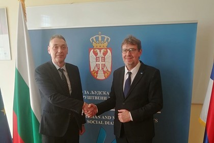 Посланик Петко Дойков проведе среща с министъра на правата на човека, малцинствата и социалния диалог на Сърбия Томислав Жигманов