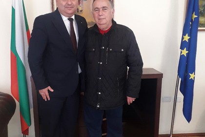 Среща с председателя на Дружеството „Българите в Албания“ Гъзим Курти