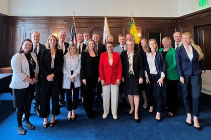 Среща на генералните консули на държавите-членки на ЕС с кмета на Лос Анджелис, г-жа Карън Бас