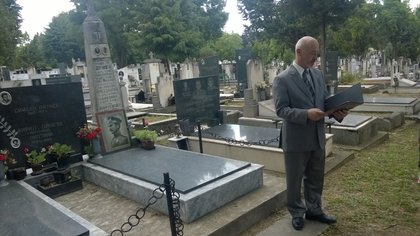 Отбелязване на годишнината от смъртта на полковник Борис Дрангов в Скопие